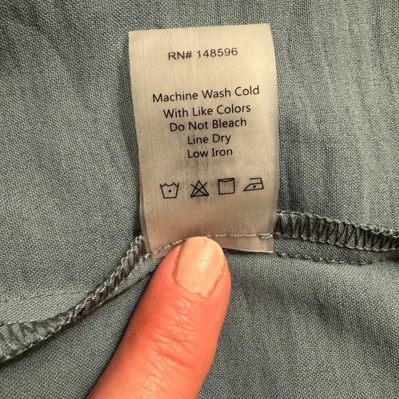 NWT - Universal Standard Airy Crepe Wrap Dress - M(18/20) - Goblin Blue - Picture 6 of 8